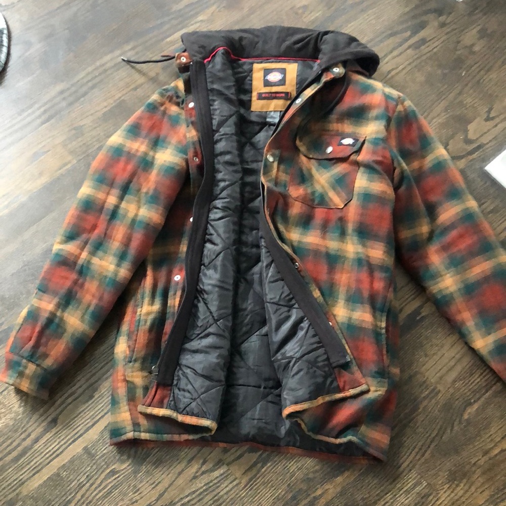 Men’s large Dickies coat-lined with hood